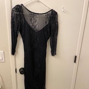 For Love and Lemons San Marcos Black Lace Maxi Dress X-Small